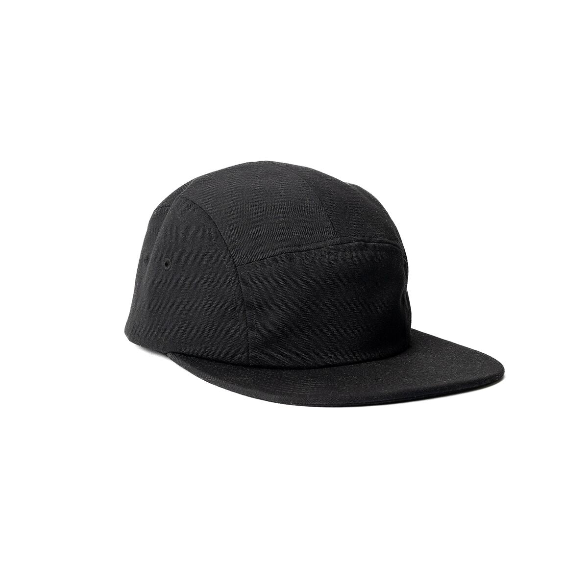 recycled-poly-flat-brim-5-panel-hat-c0 Web_PDP-FlatBrim5PanelHat_Studio_Front_Black.jpg